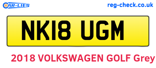 NK18UGM are the vehicle registration plates.