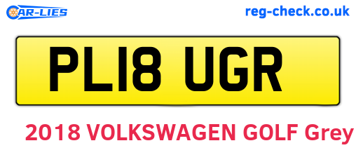 PL18UGR are the vehicle registration plates.