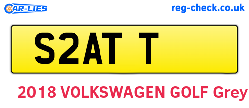 S2ATT are the vehicle registration plates.