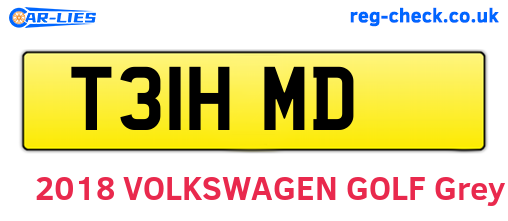 T31HMD are the vehicle registration plates.