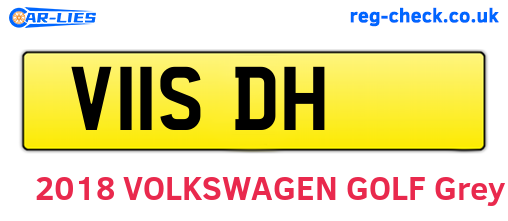 V11SDH are the vehicle registration plates.