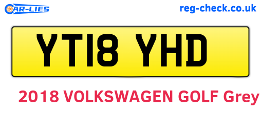 YT18YHD are the vehicle registration plates.