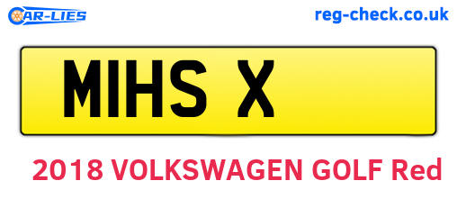 M1HSX are the vehicle registration plates.