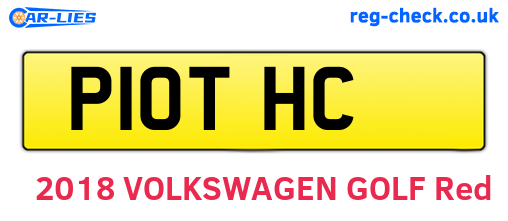 P10THC are the vehicle registration plates.