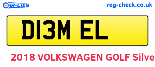 D13MEL are the vehicle registration plates.