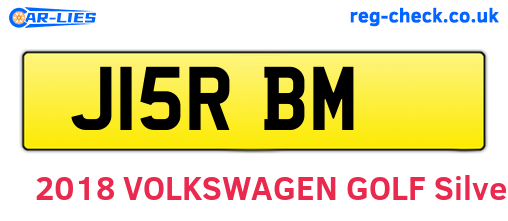 J15RBM are the vehicle registration plates.