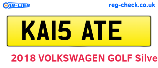 KA15ATE are the vehicle registration plates.