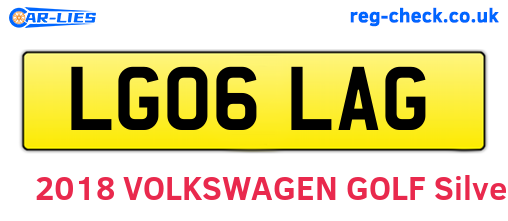 LG06LAG are the vehicle registration plates.