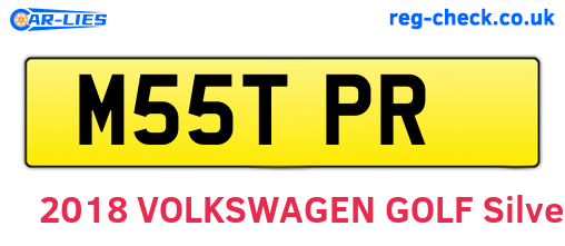 M55TPR are the vehicle registration plates.