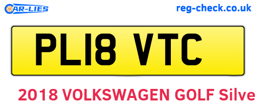 PL18VTC are the vehicle registration plates.
