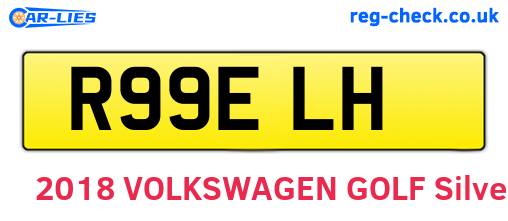 R99ELH are the vehicle registration plates.