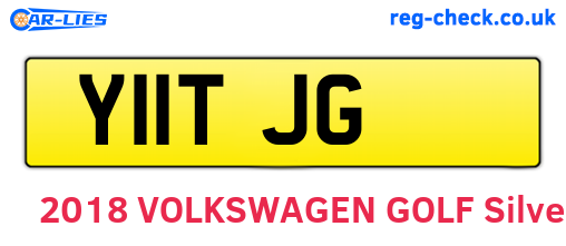 Y11TJG are the vehicle registration plates.