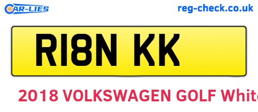 R18NKK are the vehicle registration plates.
