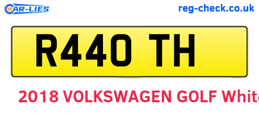 R44OTH are the vehicle registration plates.