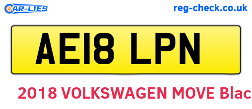 AE18LPN are the vehicle registration plates.