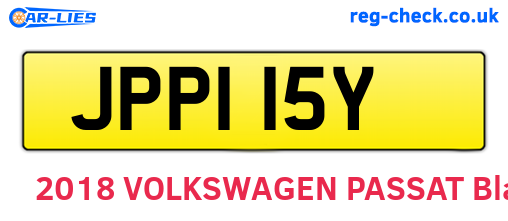 JPP115Y are the vehicle registration plates.