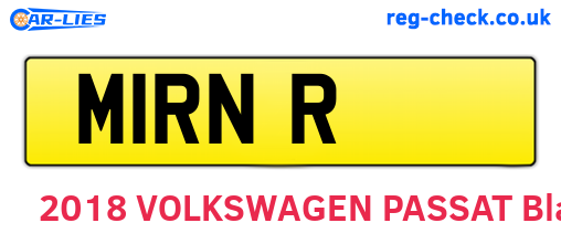 M1RNR are the vehicle registration plates.