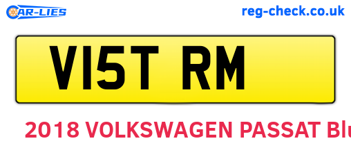 V15TRM are the vehicle registration plates.