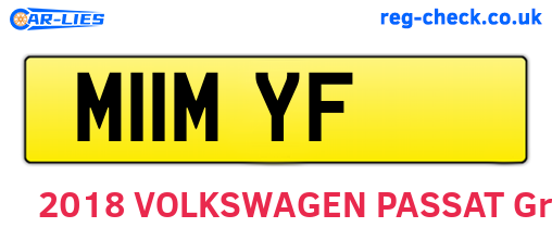 M11MYF are the vehicle registration plates.