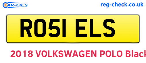 RO51ELS are the vehicle registration plates.