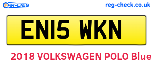 EN15WKN are the vehicle registration plates.