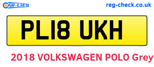 PL18UKH are the vehicle registration plates.