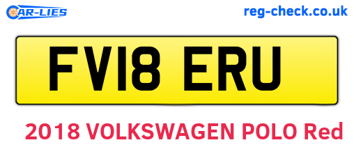 FV18ERU are the vehicle registration plates.