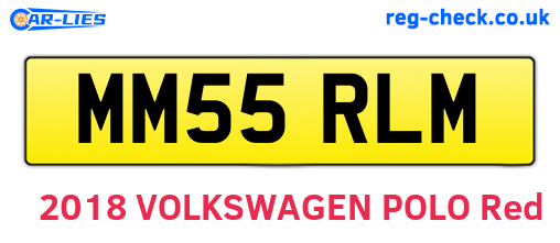 MM55RLM are the vehicle registration plates.