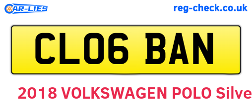CL06BAN are the vehicle registration plates.