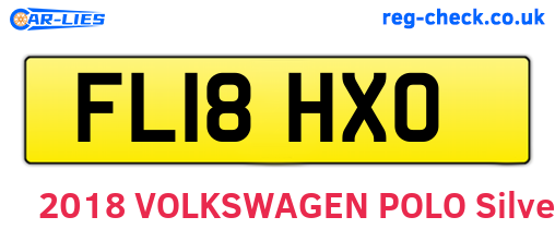 FL18HXO are the vehicle registration plates.