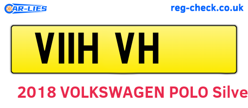 V11HVH are the vehicle registration plates.