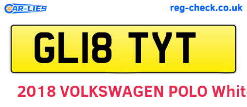 GL18TYT are the vehicle registration plates.