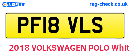 PF18VLS are the vehicle registration plates.