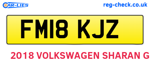 FM18KJZ are the vehicle registration plates.