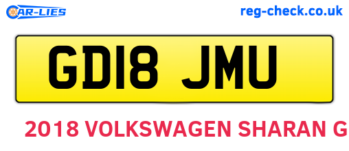 GD18JMU are the vehicle registration plates.
