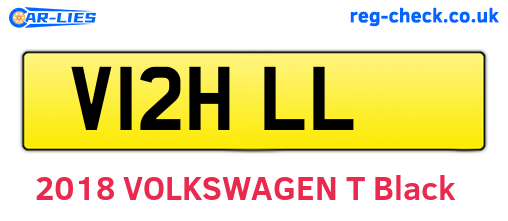 V12HLL are the vehicle registration plates.