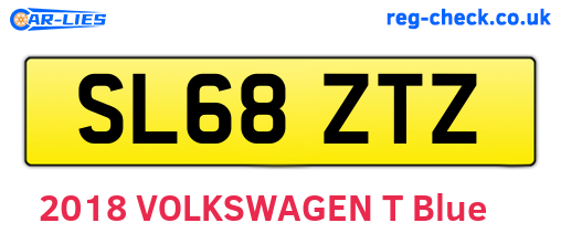 SL68ZTZ are the vehicle registration plates.