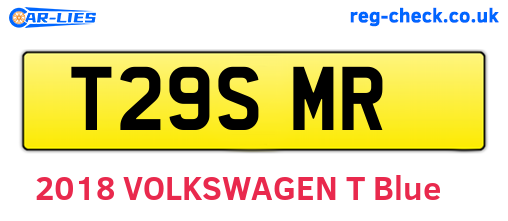 T29SMR are the vehicle registration plates.