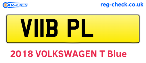 V11BPL are the vehicle registration plates.