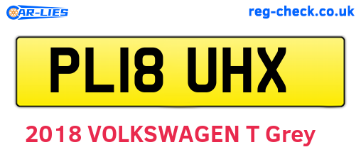 PL18UHX are the vehicle registration plates.