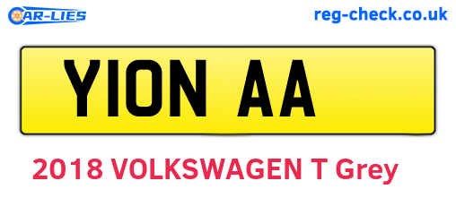 Y10NAA are the vehicle registration plates.