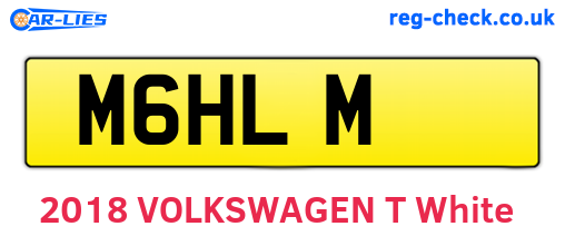 M6HLM are the vehicle registration plates.
