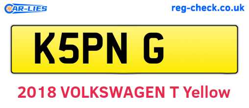 K5PNG are the vehicle registration plates.