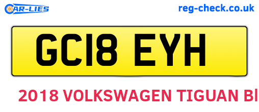 GC18EYH are the vehicle registration plates.