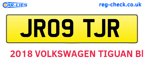 JR09TJR are the vehicle registration plates.