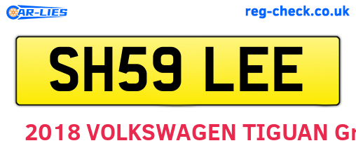 SH59LEE are the vehicle registration plates.