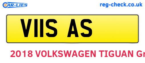 V11SAS are the vehicle registration plates.