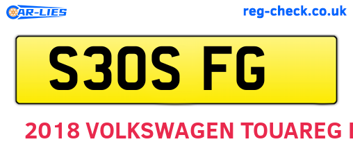 S30SFG are the vehicle registration plates.