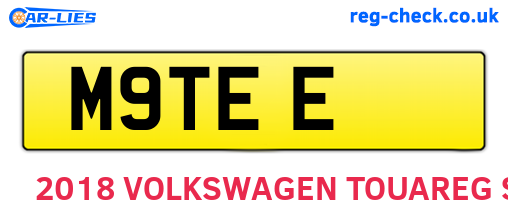 M9TEE are the vehicle registration plates.