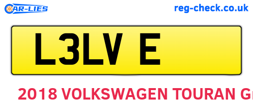 L3LVE are the vehicle registration plates.